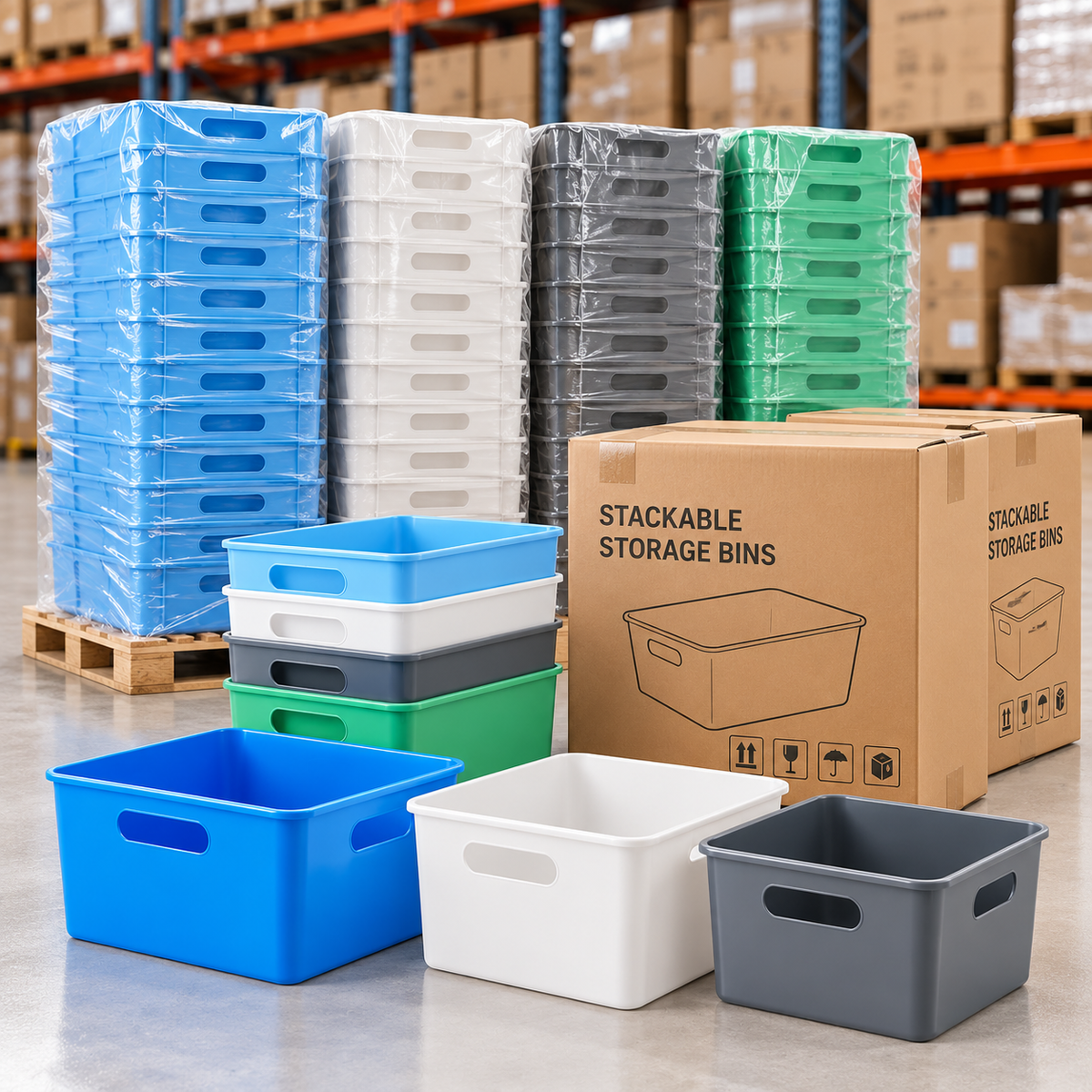 Stackable Storage Bins